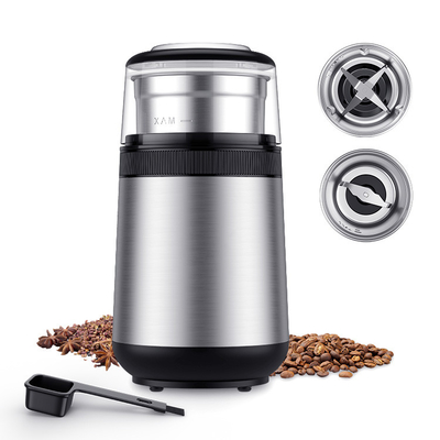 دستگاه آسیاب ادویه استیل ضد زنگ 150W Burr 3.7 x 3.7 x 8 اینچ