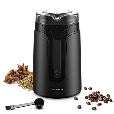 آسیاب قهوه اسپرسو کوچک 40 گرمی SS304 ABS مشکی