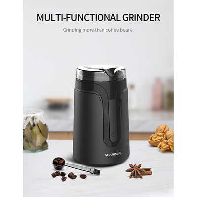 Shardor Small Portable Burr Grinder Electric Mill Spice Black Multi-functional