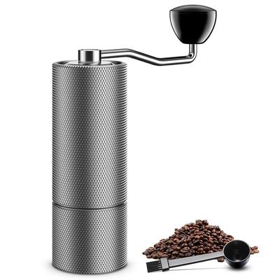 آسیاب قهوه دستی Quiet Conical Burr آسیاب آلومینیوم آلیاژی استیل ضد زنگ 25 گرمی حمل آسان