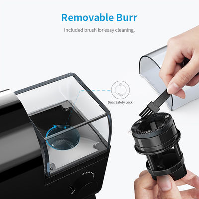 آسیاب قهوه Mini Black Burr 100W دستگاه آسیاب قهوه برای خانه